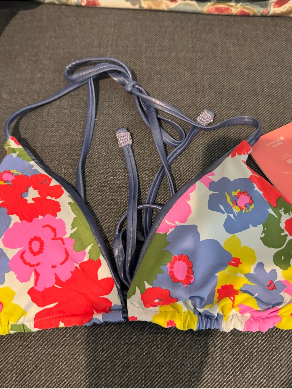 Maaji Floral Bikini Top in Red, Pink, Blue, Green, Yellow